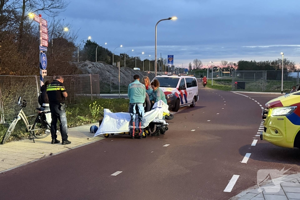 Scooterrijder gewond bij botsing