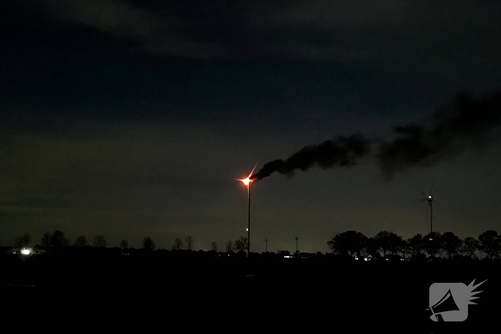 Grote brand in windmolen