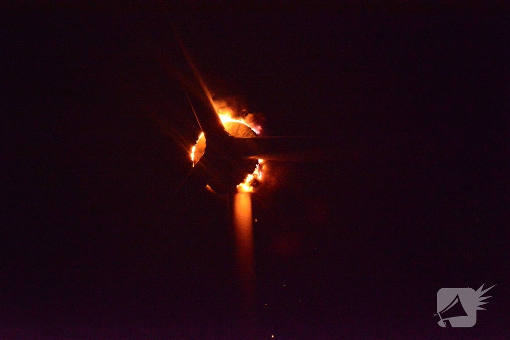 Grote brand in windmolen