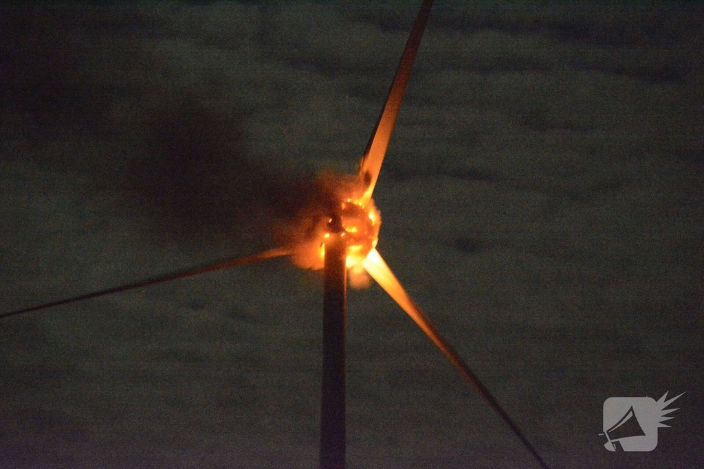 Grote brand in windmolen