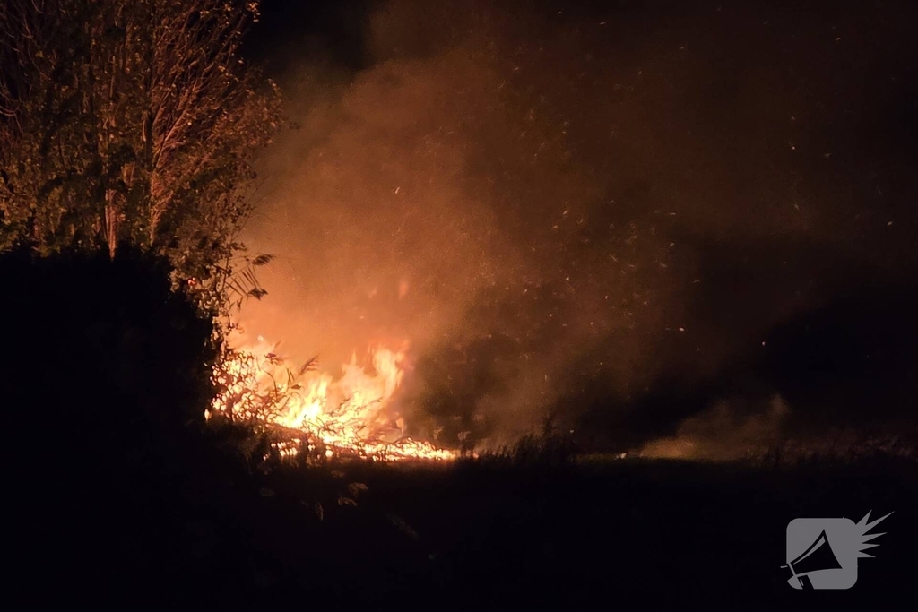 Buitenbrand legt stacaravan in de as