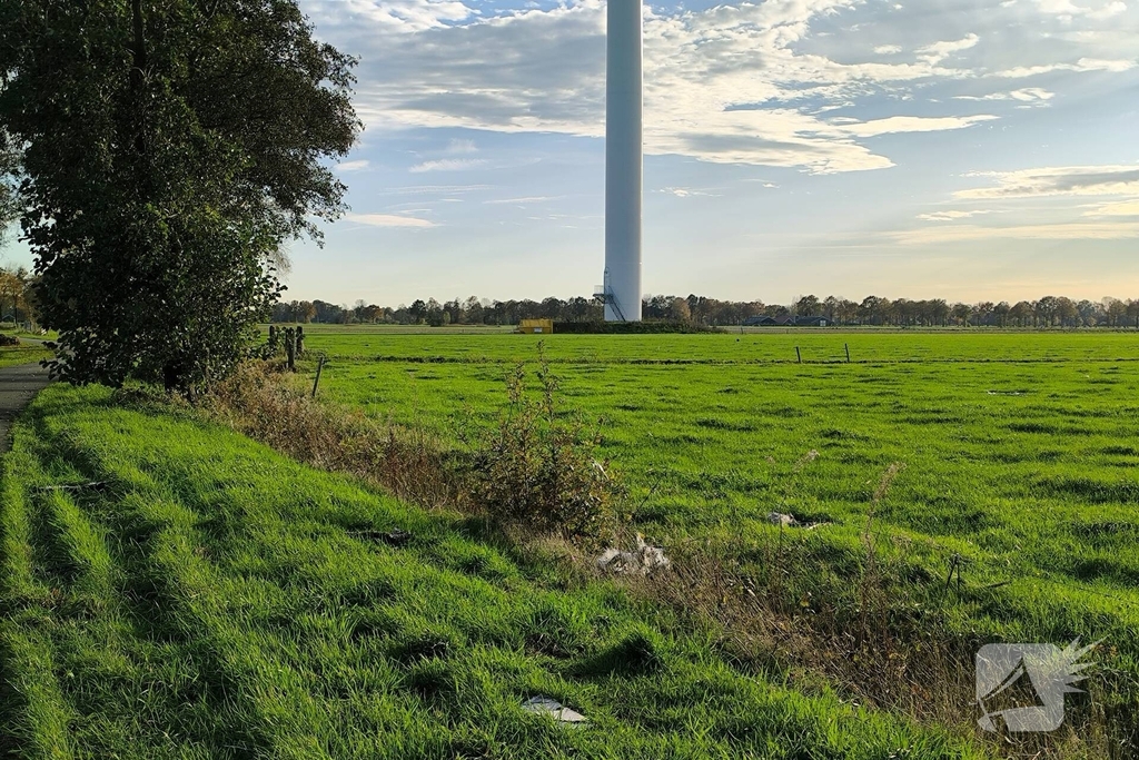 Herstel windmolen na brand vergt tijd