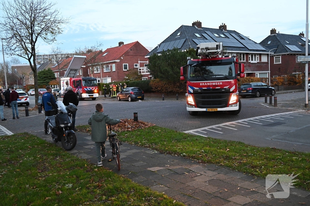 Woningbrand zorgt voor grote inzet