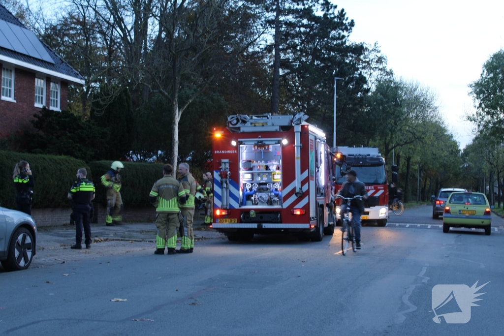 Woningbrand zorgt voor grote inzet