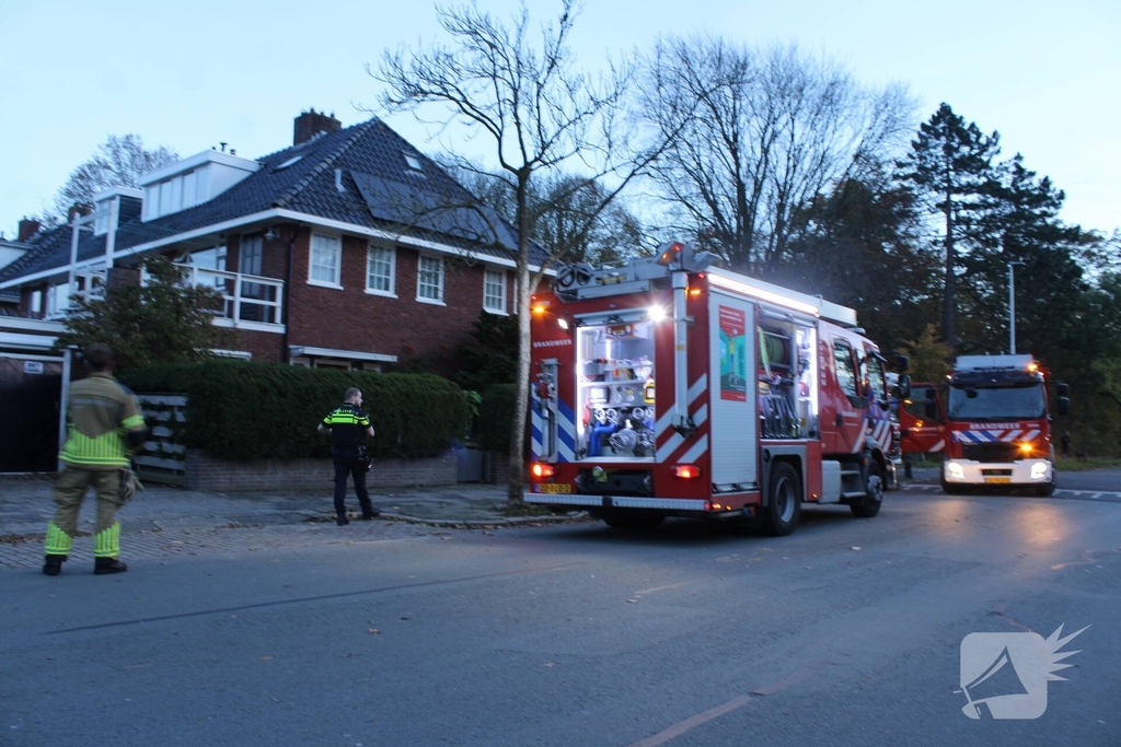 Woningbrand zorgt voor grote inzet