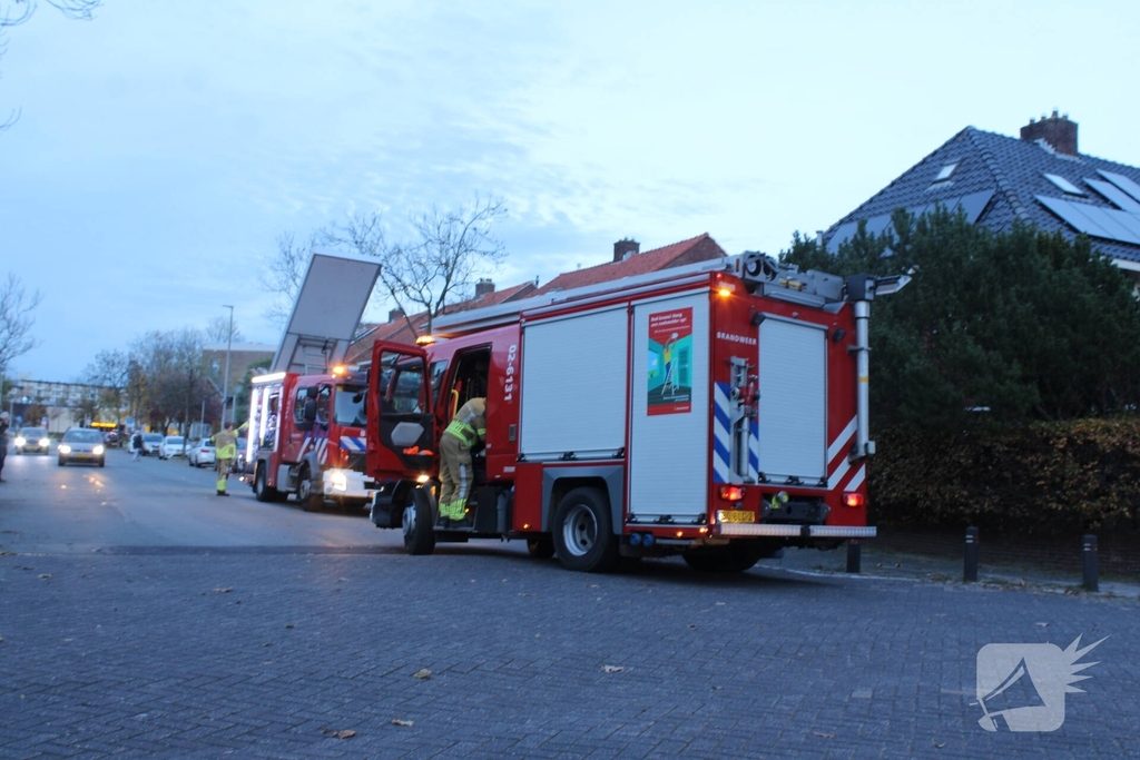 Woningbrand zorgt voor grote inzet
