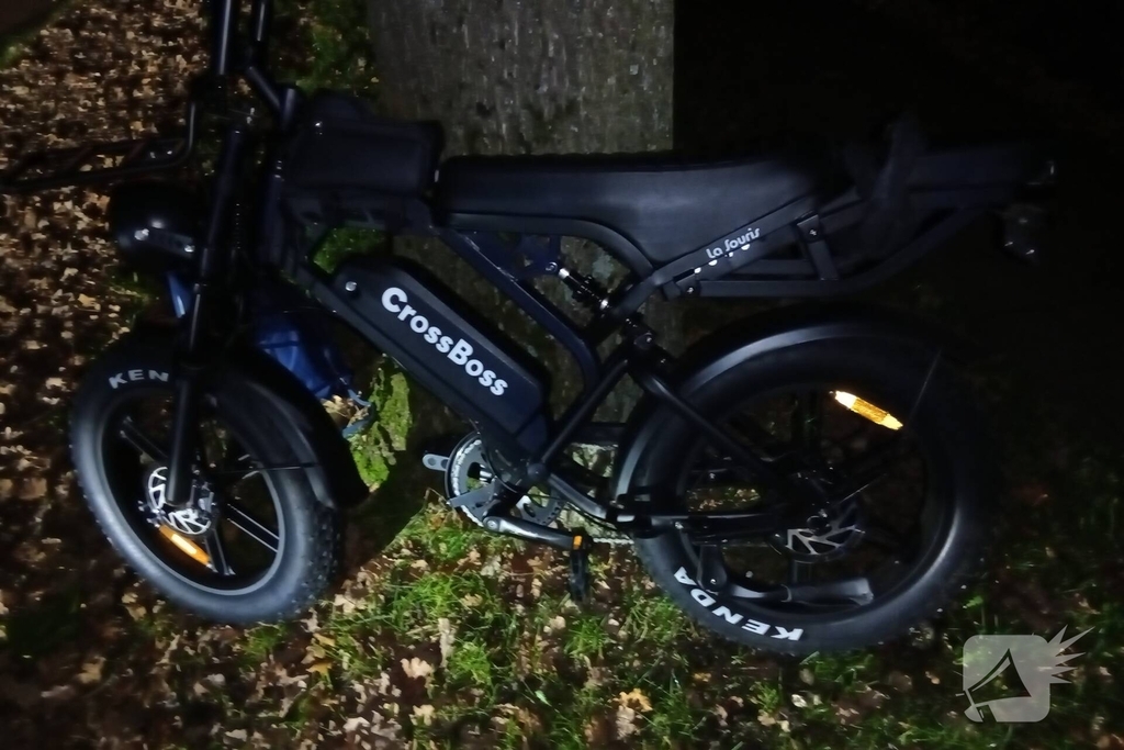 Botsing tussen een fatbike en een auto