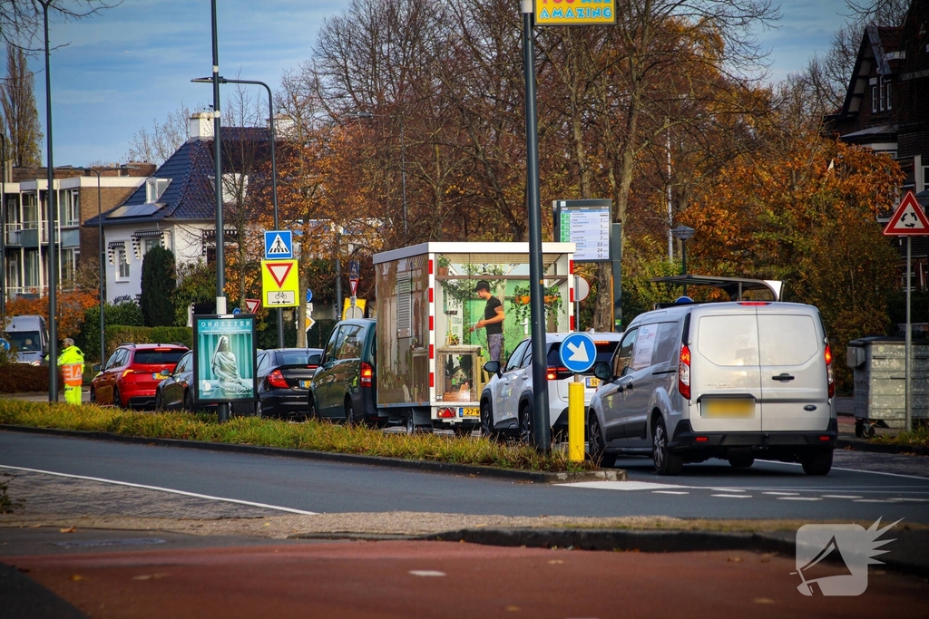 Bouw van nieuw fietsplein zorgt voor flinke verkeerschaos