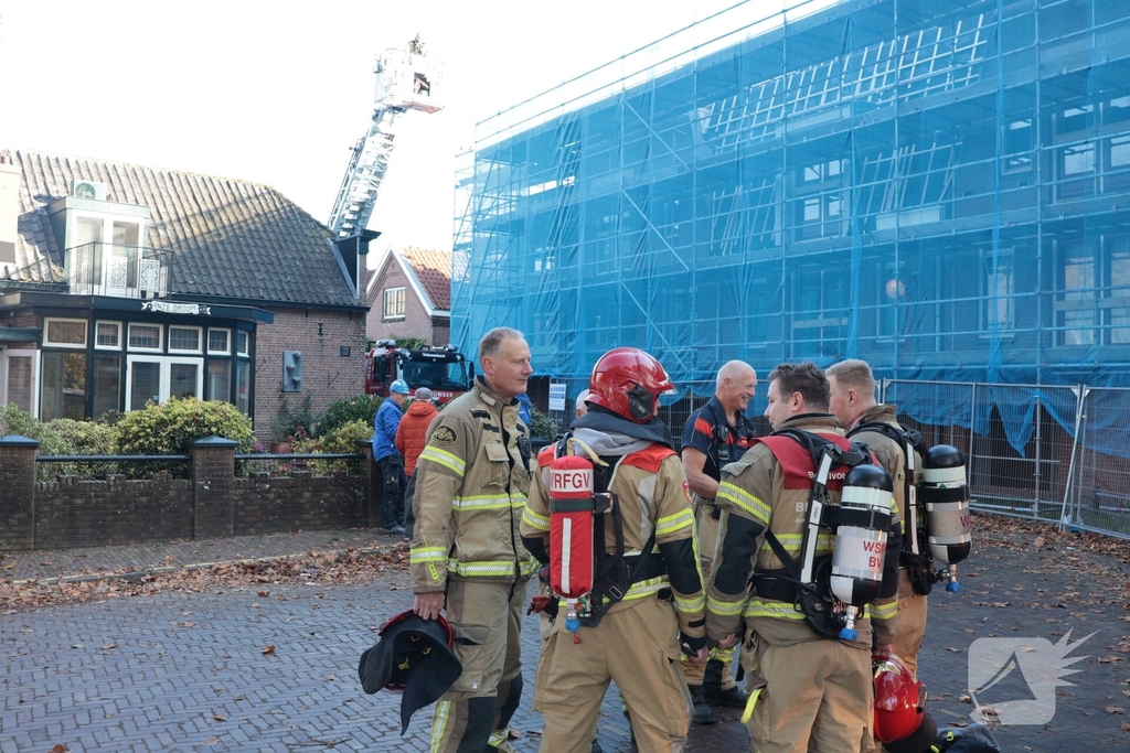 Brand op dak tijdens renovatiewerkzaamheden
