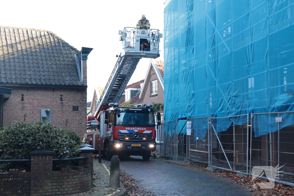 Brand op dak tijdens renovatiewerkzaamheden