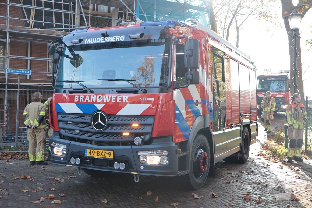 Brand op dak tijdens renovatiewerkzaamheden