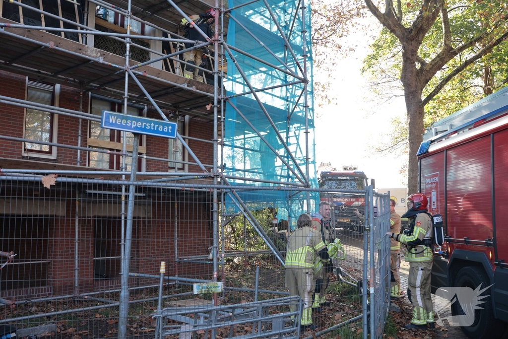 Brand op dak tijdens renovatiewerkzaamheden