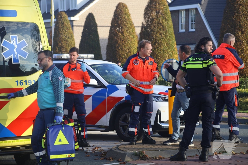 Zwaargewonde bij incident op rotonde