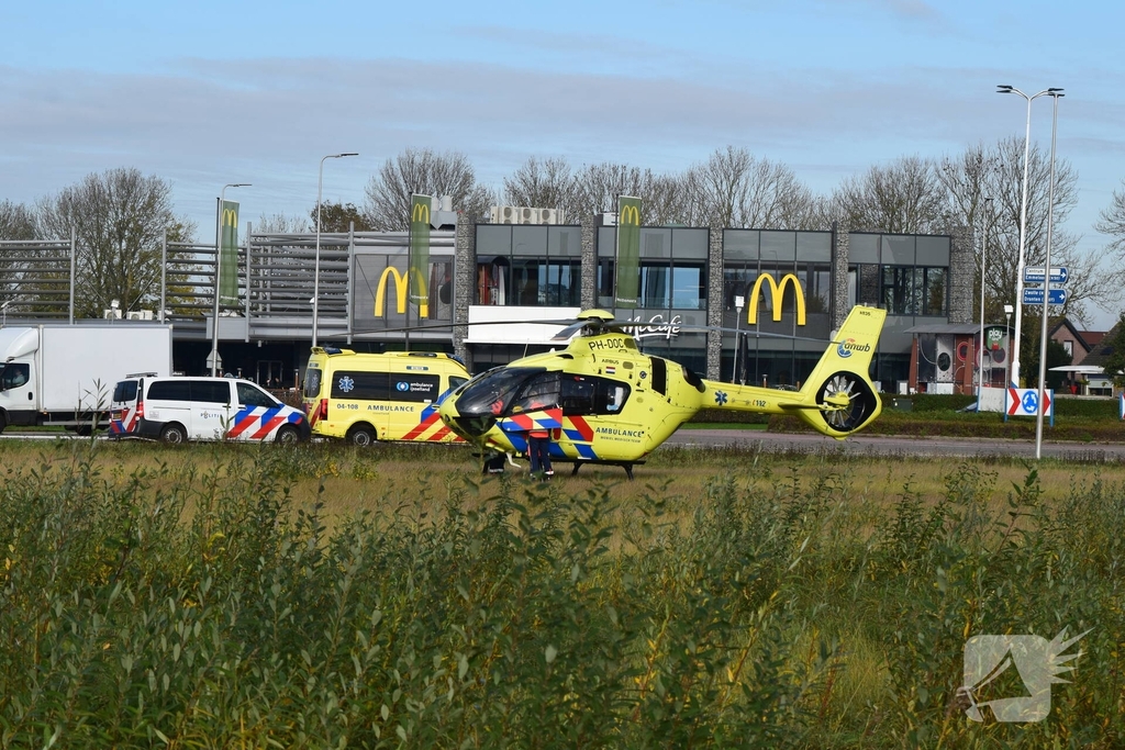 Spoedinzet traumahelikopter na incident