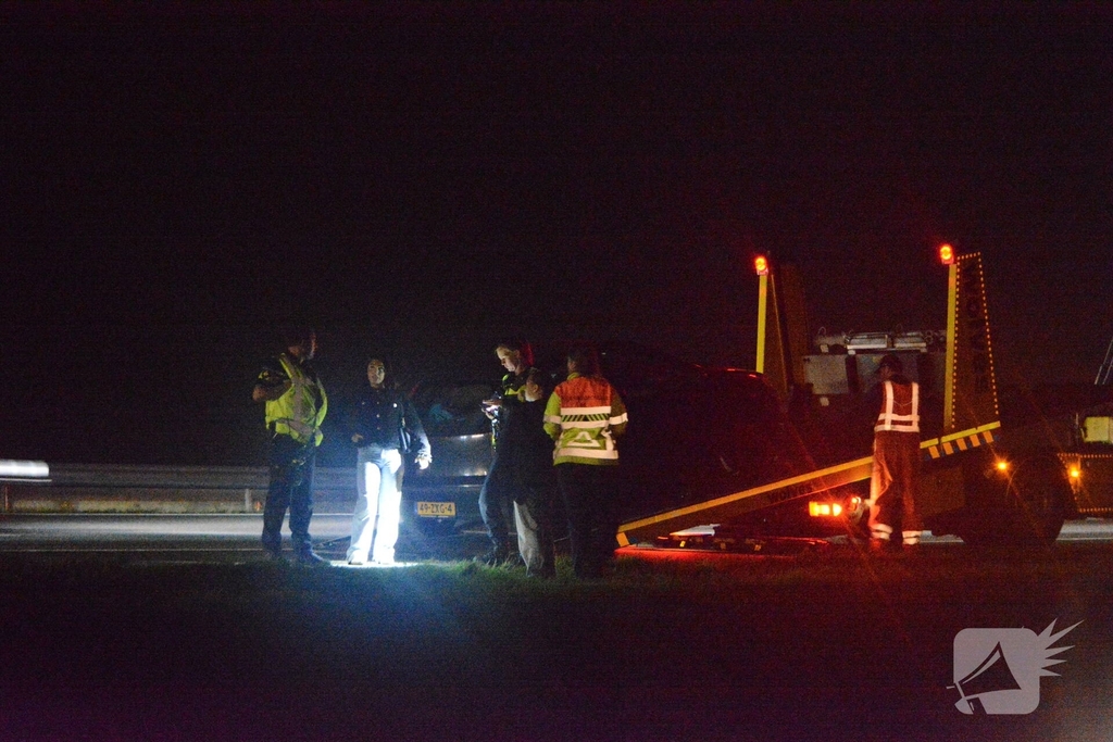 Melding autobrand op snelweg blijkt mee te vallen