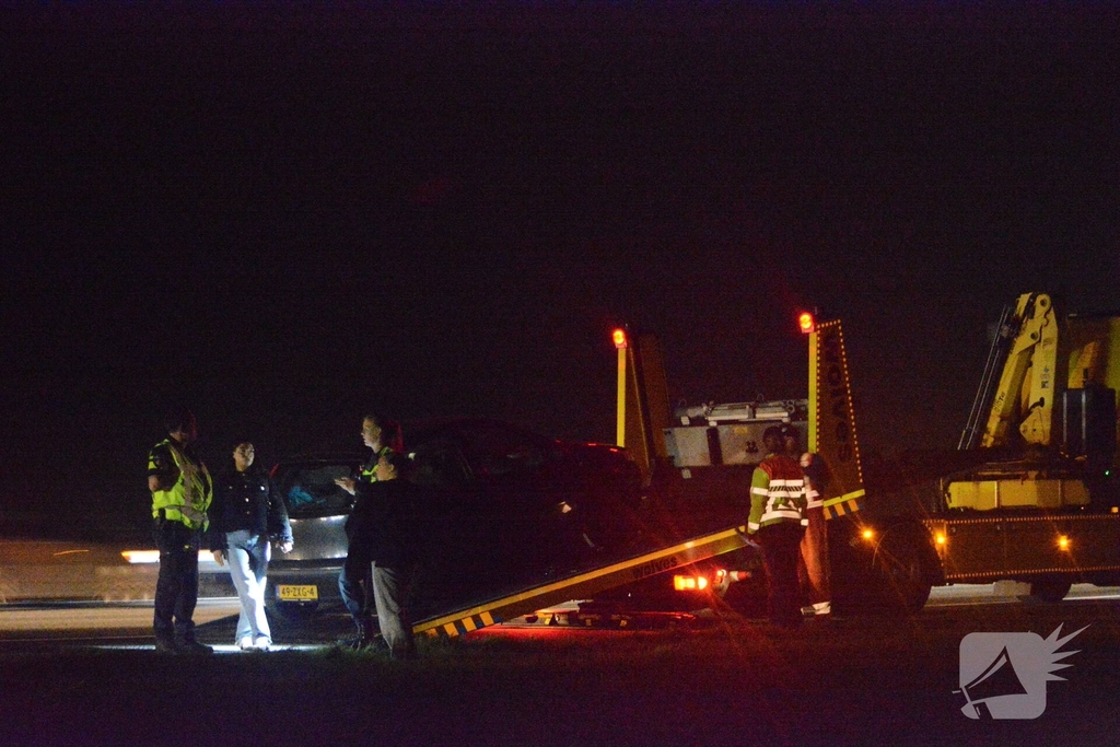 Melding autobrand op snelweg blijkt mee te vallen