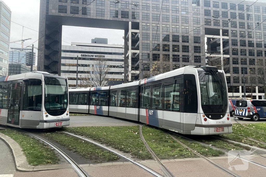 Stroomstoring legt trams stil