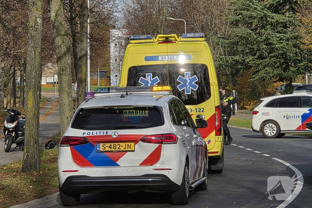 Scooterrijder gecontroleerd na ongeval
