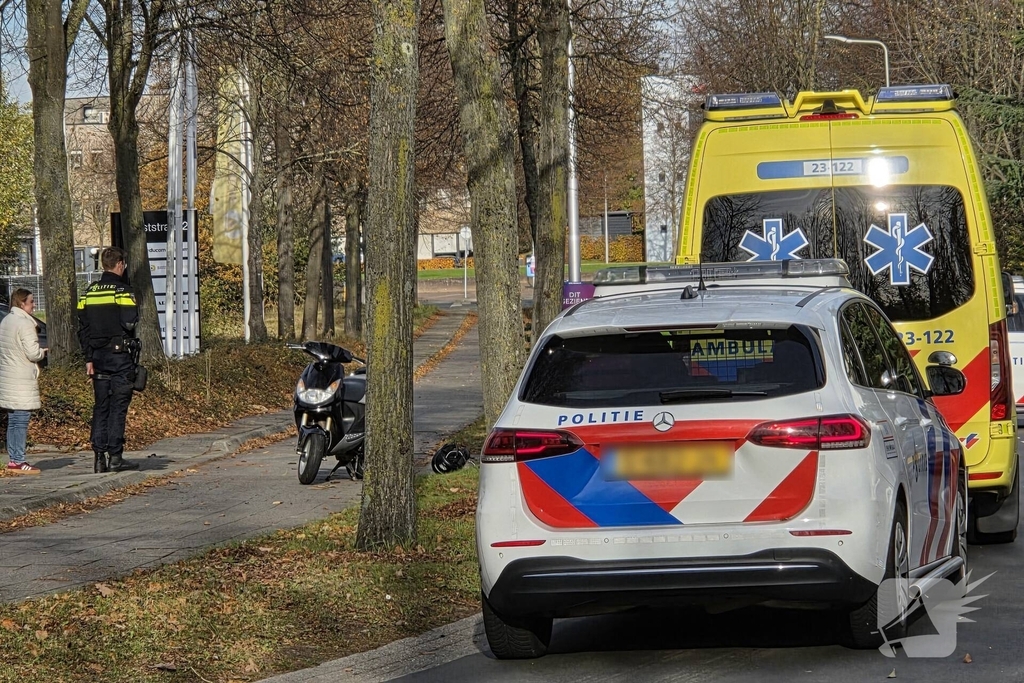 Scooterrijder gecontroleerd na ongeval