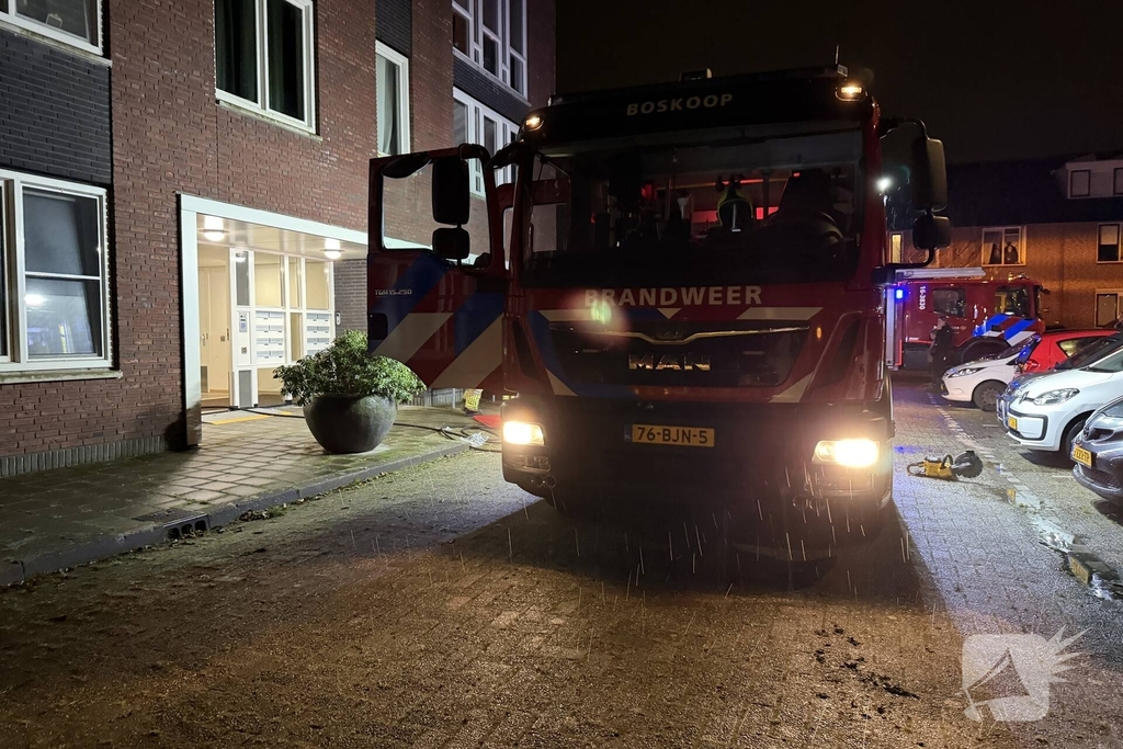 Appartementencomplex ontruimd door brand in meterkast