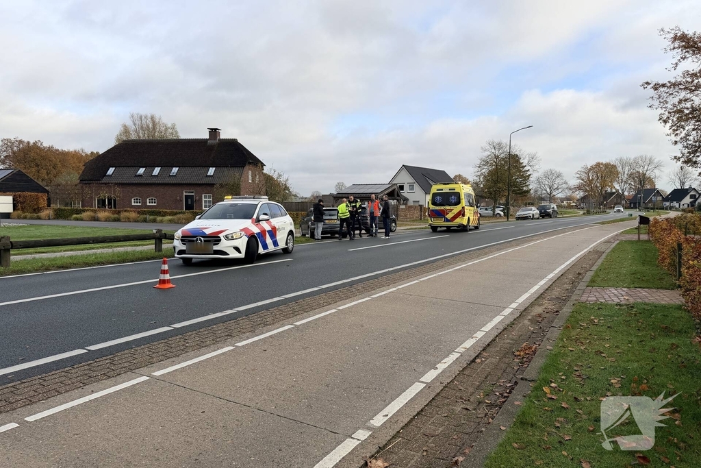 Auto in ongeval betrokken tijdens inhalen