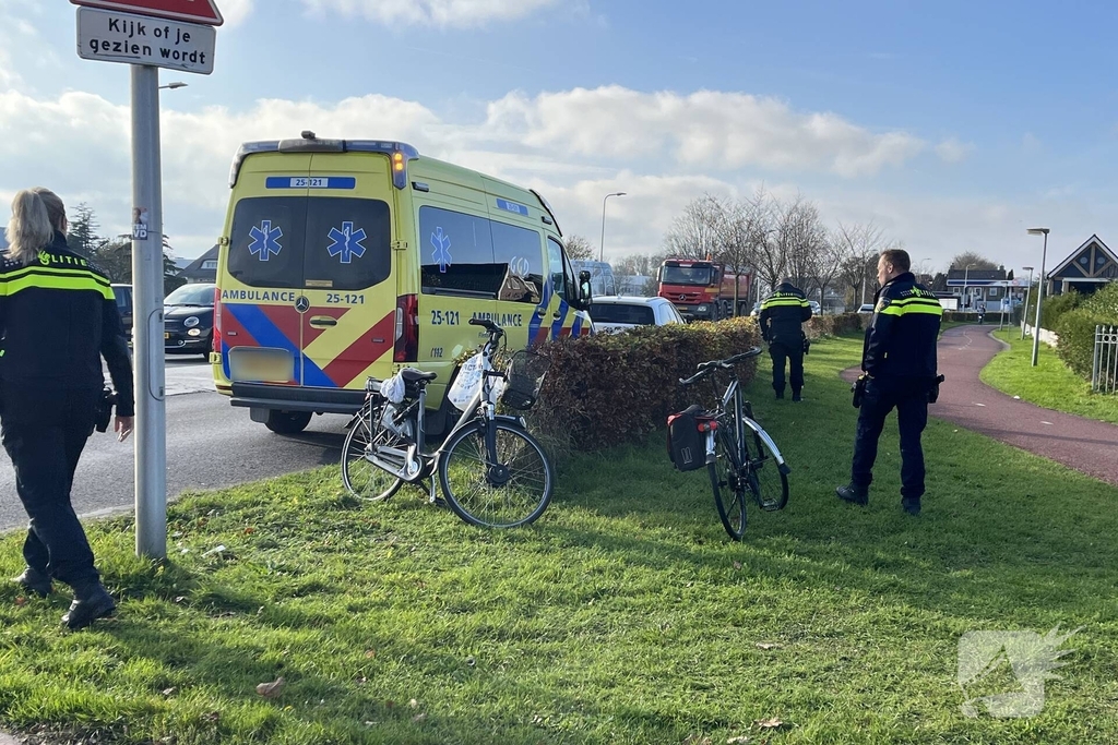 Fietsers komen in botsing