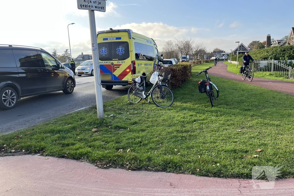 Fietsers komen in botsing