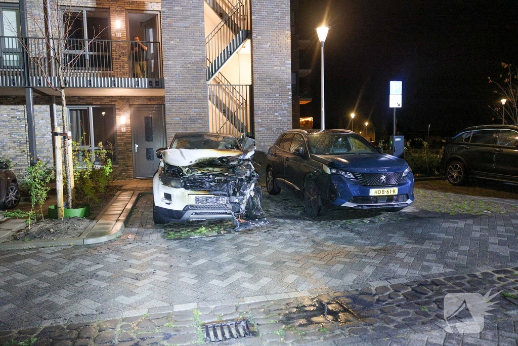 Auto volledig verwoest door brand