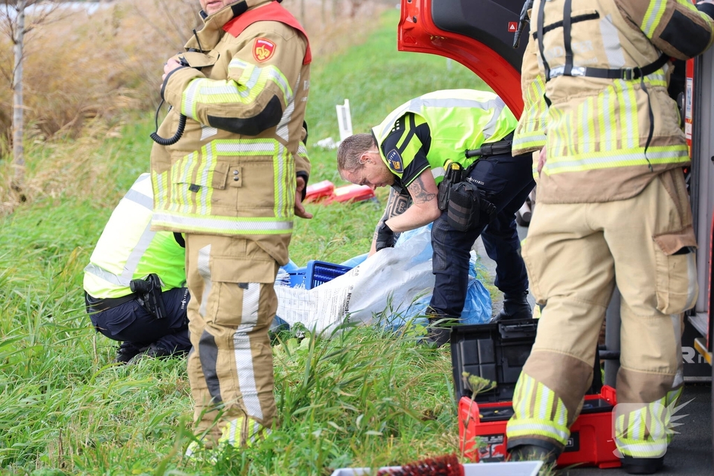 Grote zoekactie na melding te water