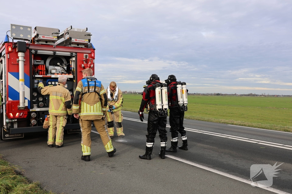 Grote zoekactie na melding te water