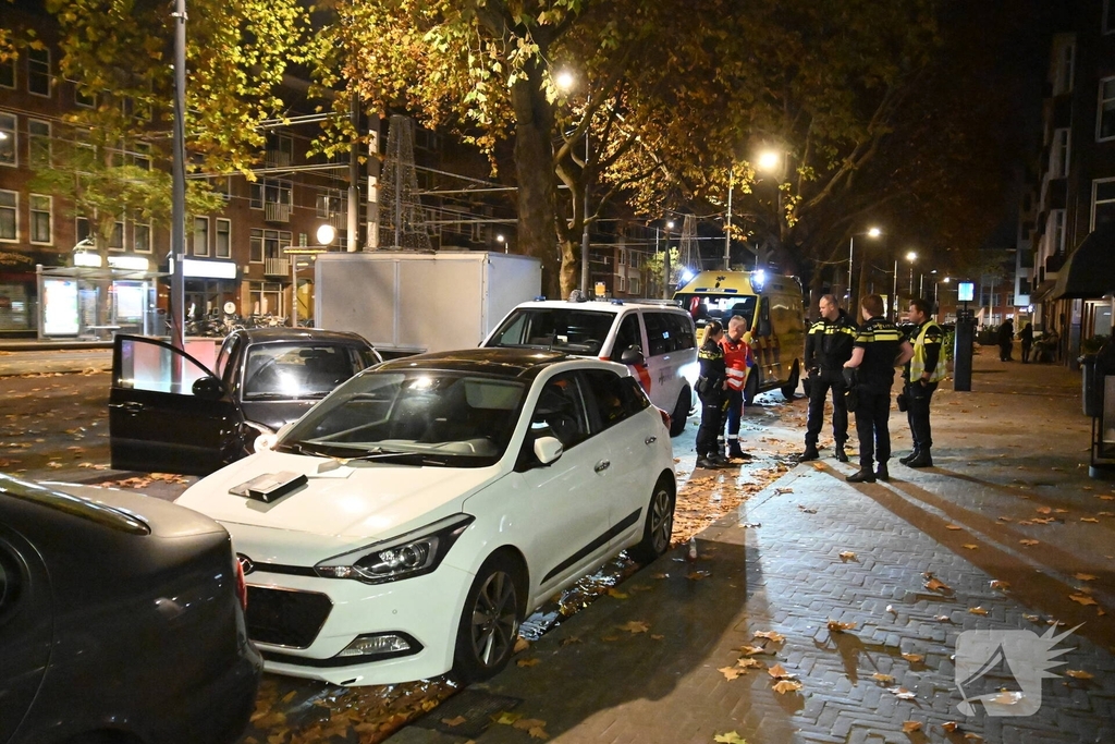 Ongeval na negeren stopteken politie