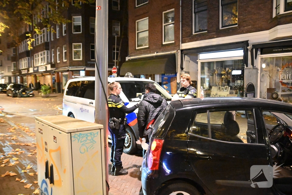 Ongeval na negeren stopteken politie