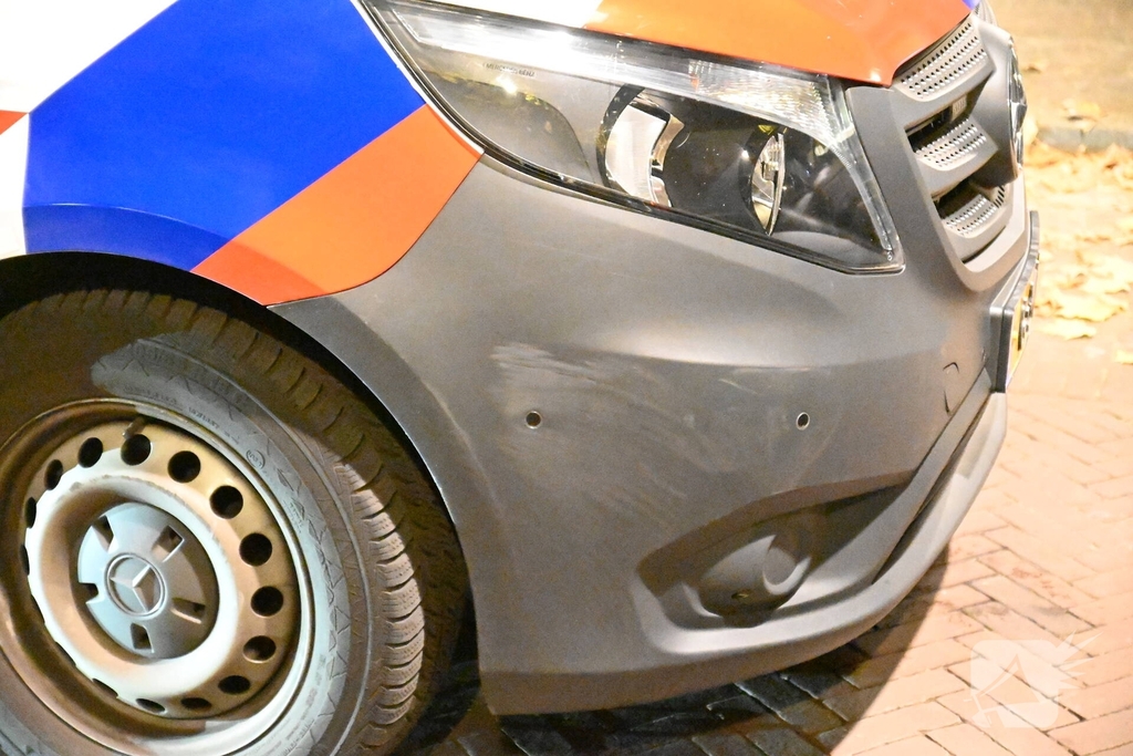 Ongeval na negeren stopteken politie