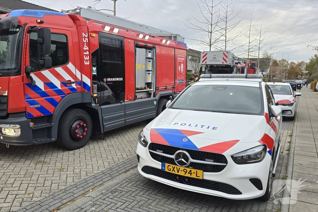 Woningbrand leidt tot grote inzet