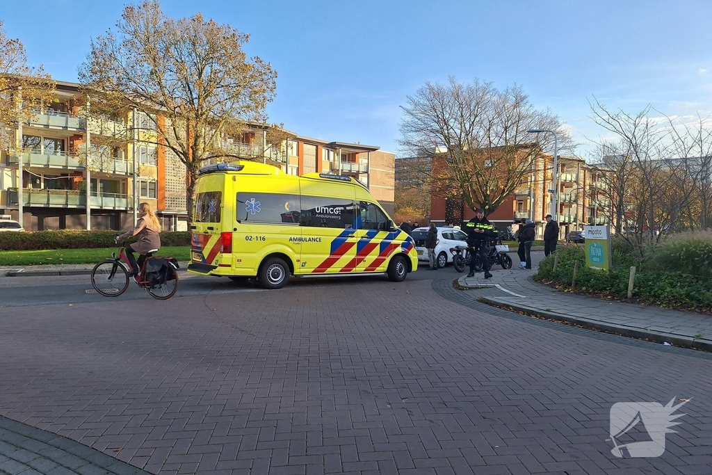 Schade aan voorruit na ongeval met fatbike en auto