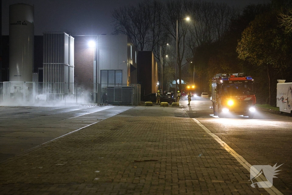 Lek in tank leidt tot brandweeractie