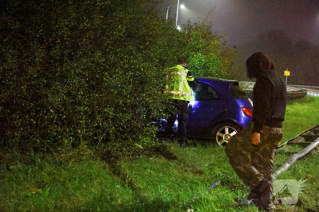 Man onder invloed betrokken bij eenzijdig ongeval