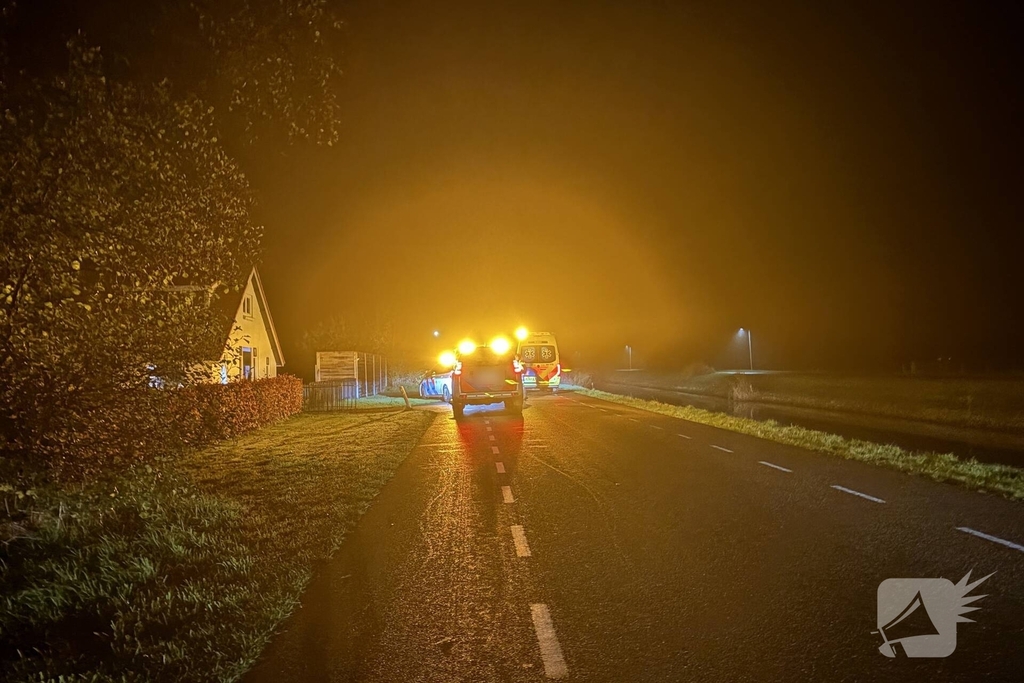 Gewonde aangetroffen langs weg