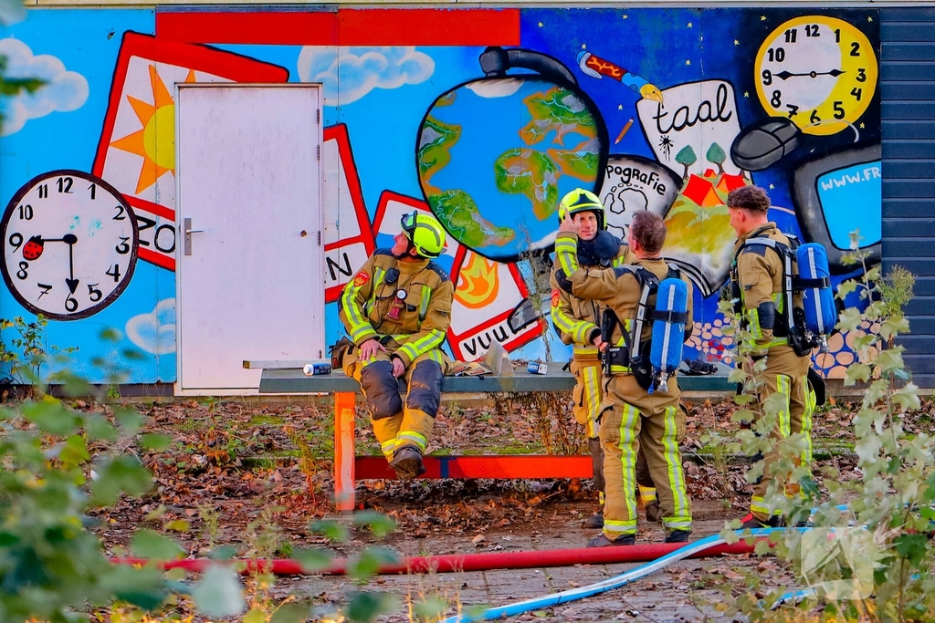 Brand in school leidt tot grote hulpverleningsactie