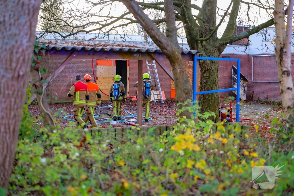 Brand in school leidt tot grote hulpverleningsactie