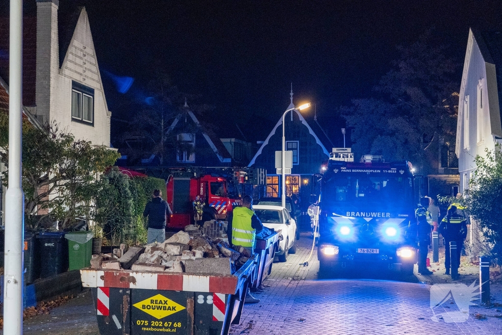Rookontwikkeling door keukenbrand