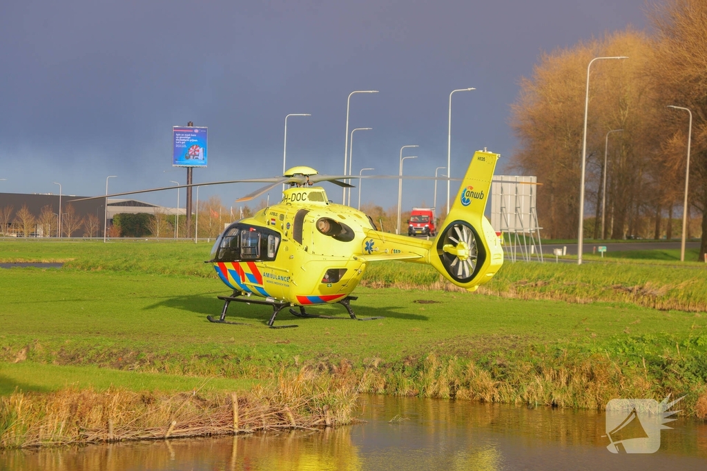 Bestuurder bekneld na ongeval