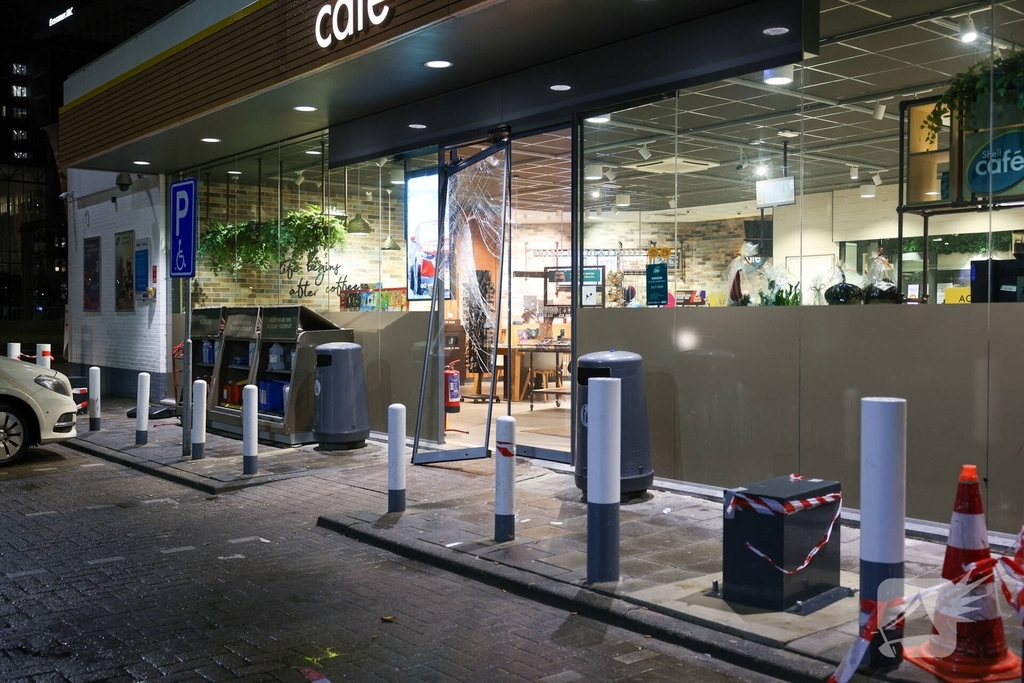 Mislukte diefstal in tankstation