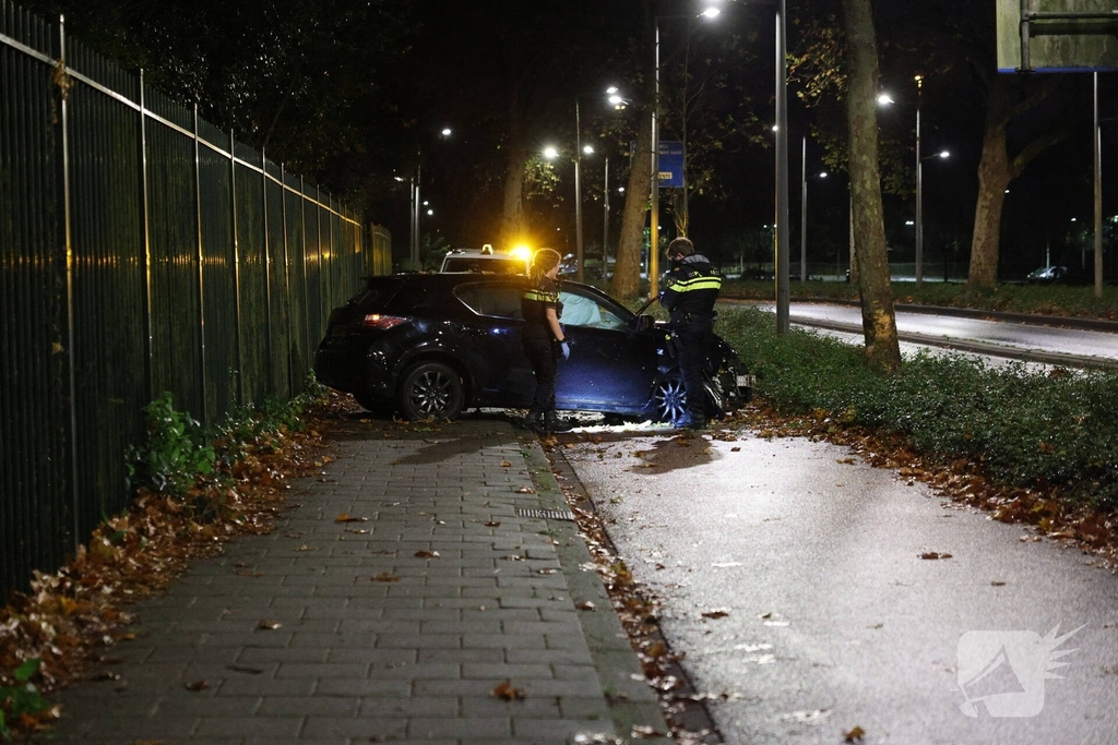 Auto botst tegen boom na uit de bocht vliegen