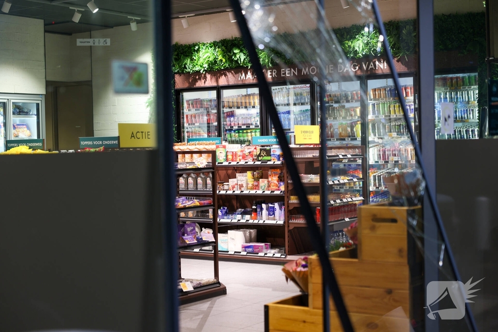 Mislukte diefstal in tankstation