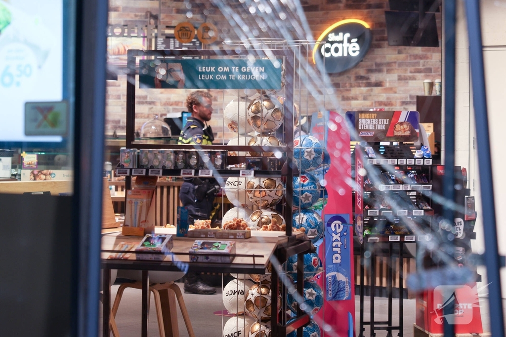 Mislukte diefstal in tankstation