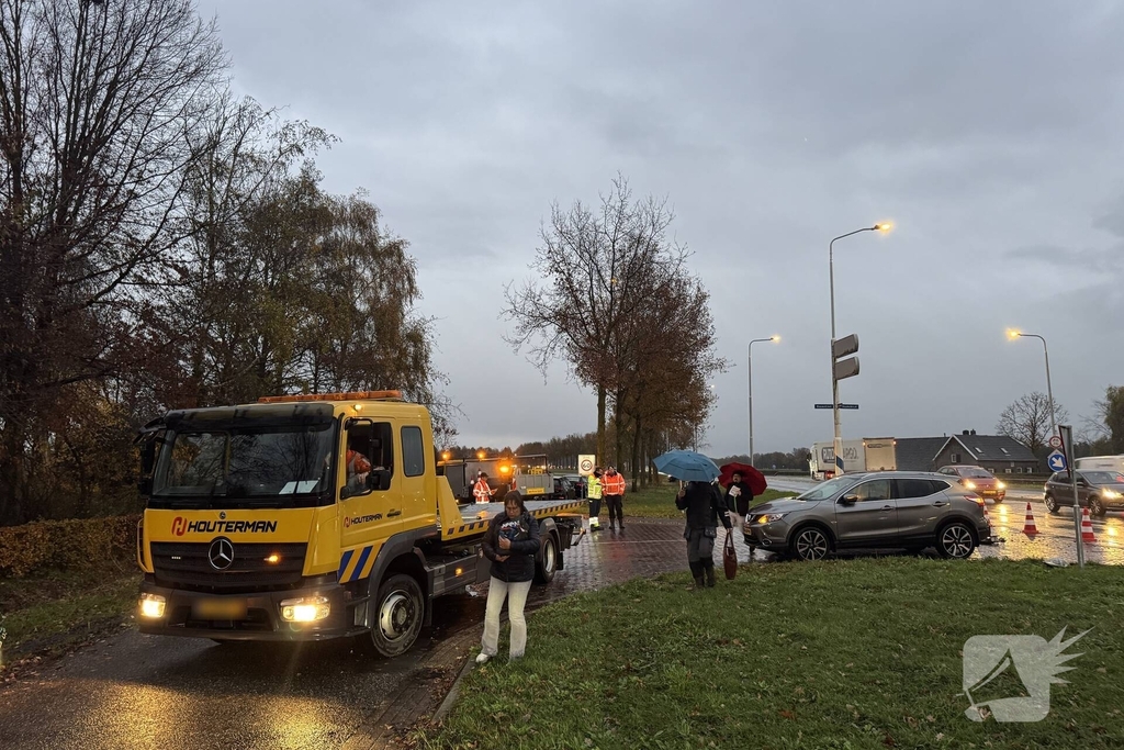 Ongeval tussen twee auto's zonder gewonden