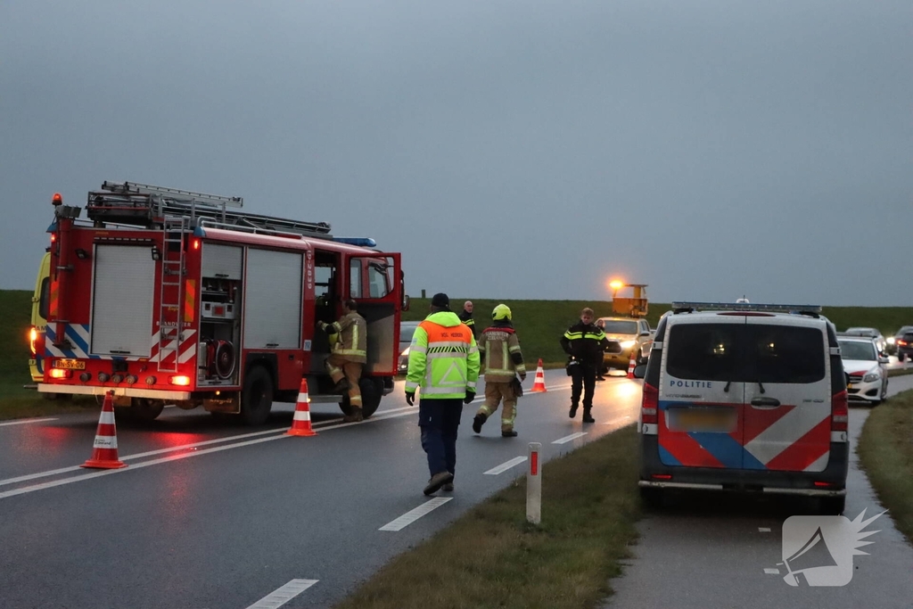 Hulpdiensten massaal naar ongeval