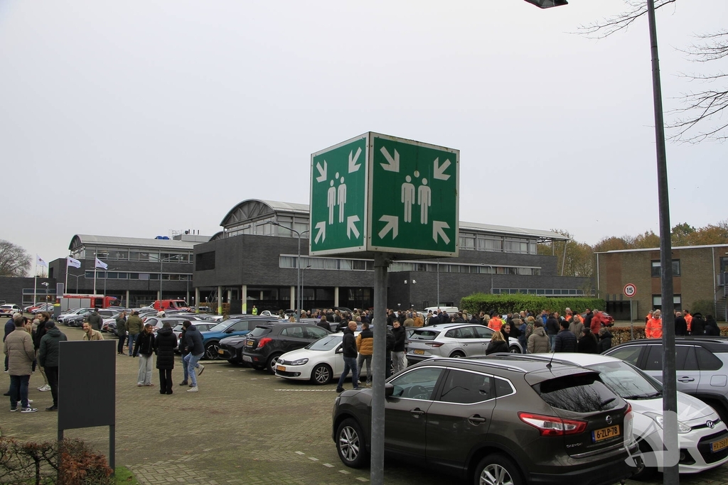 Brandalarm af bij laswerkzaamheden