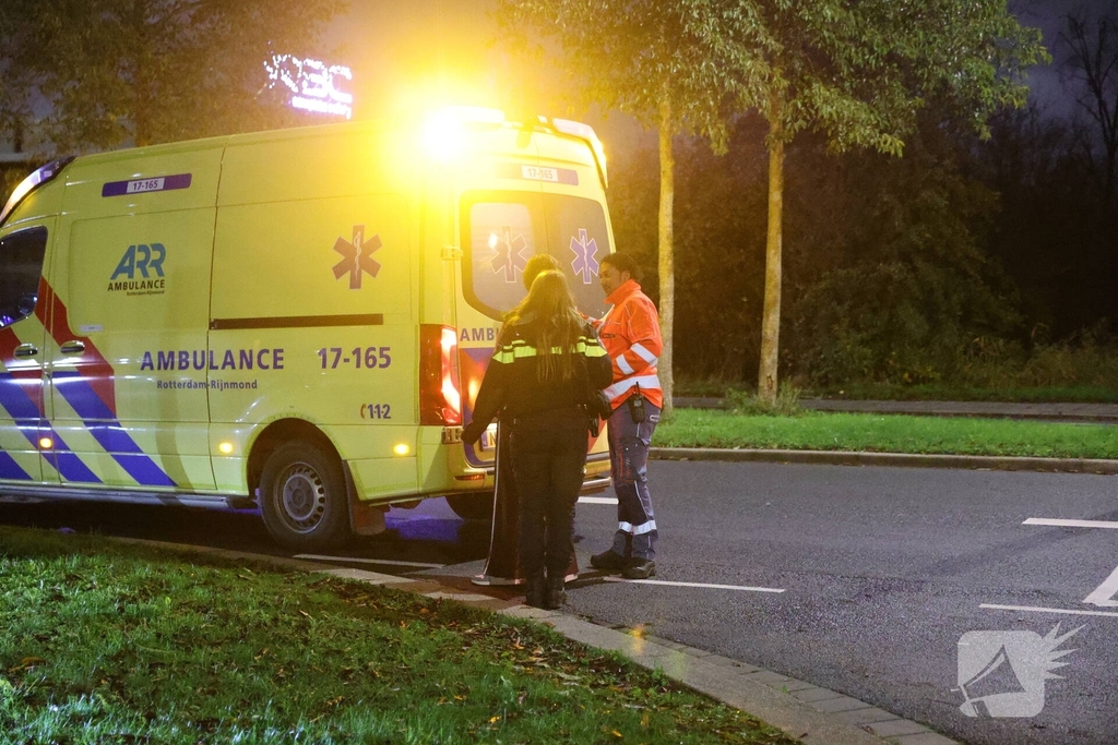 Ongeval tussen bromfietser en fatbike met gewonde